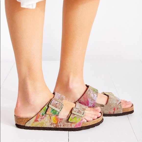 floral birkenstocks